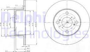 Delphi BG4050 - Kočioni disk www.molydon.hr