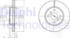 Delphi BG4053 - Kočioni disk www.molydon.hr