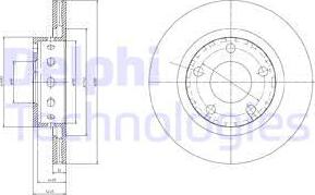 Delphi BG4057 - Kočioni disk www.molydon.hr