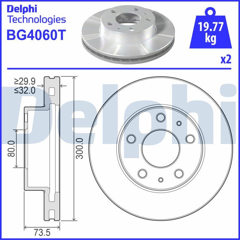 Delphi BG4060T - Kočioni disk www.molydon.hr