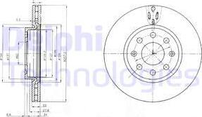 Delphi BG4004C - Kočioni disk www.molydon.hr