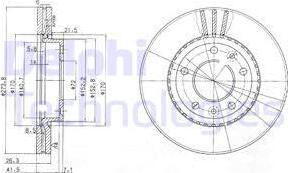 Delphi BG4015 - Kočioni disk www.molydon.hr