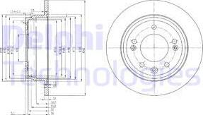 Delphi BG4082C - Kočioni disk www.molydon.hr