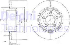 Delphi BG4073 - Kočioni disk www.molydon.hr