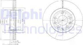 Delphi BG4141 - Kočioni disk www.molydon.hr