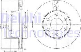 Delphi BG4100 - Kočioni disk www.molydon.hr