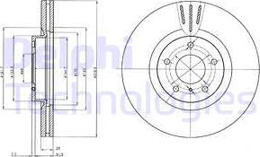 Delphi BG4107 - Kočioni disk www.molydon.hr