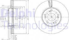 Delphi BG4119 - Kočioni disk www.molydon.hr