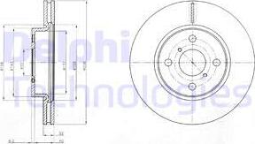 Delphi BG4116C - Kočioni disk www.molydon.hr