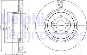 Delphi BG4111 - Kočioni disk www.molydon.hr