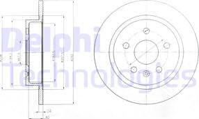 Delphi BG4188-C - Kočioni disk www.molydon.hr