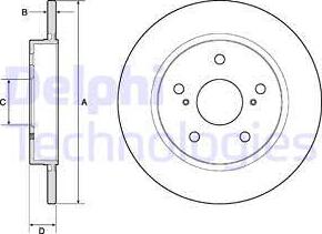 Delphi BG4183 - Kočioni disk www.molydon.hr