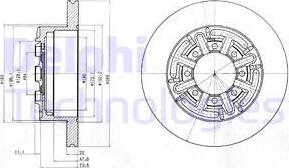 Delphi BG4171 - Kočioni disk www.molydon.hr