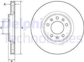 Delphi BG4806C - Kočioni disk www.molydon.hr