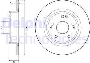 Delphi BG4801C - Kočioni disk www.molydon.hr