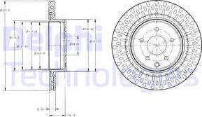 Delphi BG4307 - Kočioni disk www.molydon.hr