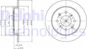 Delphi BG4334 - Kočioni disk www.molydon.hr