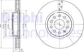 Delphi BG4330C - Kočioni disk www.molydon.hr