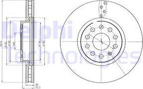 Delphi BG4330 - Kočioni disk www.molydon.hr