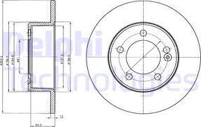 Delphi BG4321 - Kočioni disk www.molydon.hr