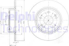 Delphi BG4249 - Kočioni disk www.molydon.hr