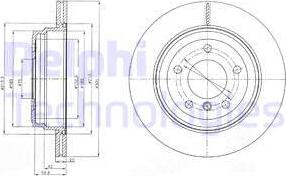 Delphi BG4243C-19B1 - Kočioni disk www.molydon.hr