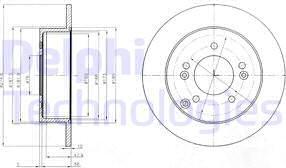 Delphi BG4260 - Kočioni disk www.molydon.hr