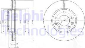 Delphi BG4261 - Kočioni disk www.molydon.hr