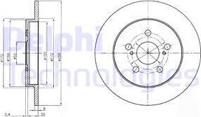 Delphi BG4201C - Kočioni disk www.molydon.hr