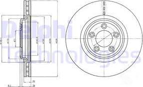 Delphi BG4203C - Kočioni disk www.molydon.hr