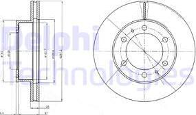 Delphi BG4211C - Kočioni disk www.molydon.hr