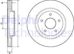 Delphi BG4283 - Kočioni disk www.molydon.hr