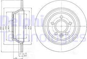 Delphi BG4238C-18B1 - Kočioni disk www.molydon.hr