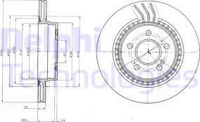 Delphi BG4226C - Kočioni disk www.molydon.hr