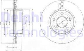 Delphi BG4227C - Kočioni disk www.molydon.hr