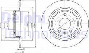 Delphi BG4279C-18B1 - Kočioni disk www.molydon.hr