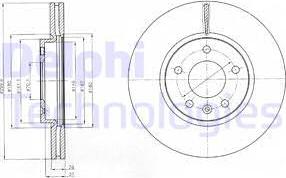 Delphi BG4278C-18B1 - Kočioni disk www.molydon.hr