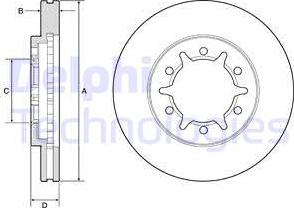 Delphi BG4795C - Kočioni disk www.molydon.hr