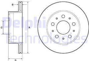 Delphi BG4796C - Kočioni disk www.molydon.hr