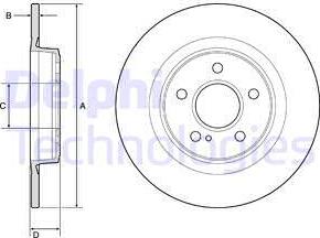 Delphi BG4790C - Kočioni disk www.molydon.hr