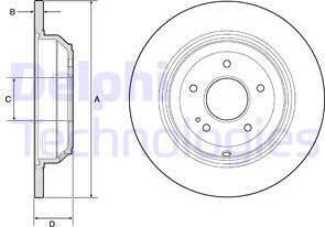 Delphi BG4791C - Kočioni disk www.molydon.hr