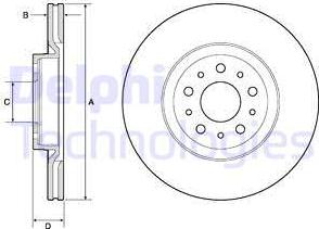 Delphi BG4797C - Kočioni disk www.molydon.hr