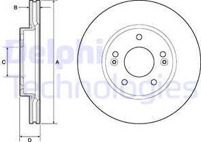 Delphi BG4745C-18B1 - Kočioni disk www.molydon.hr