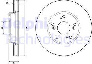 Delphi BG4741C - Kočioni disk www.molydon.hr