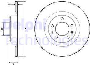 Delphi BG4748C-18B1 - Kočioni disk www.molydon.hr