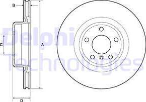 Delphi BG4755C - Kočioni disk www.molydon.hr