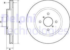 Delphi BG4750C - Kočioni disk www.molydon.hr