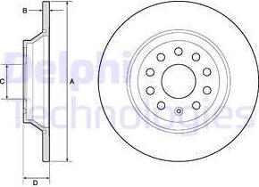 Delphi BG4751C-18B1 - Kočioni disk www.molydon.hr