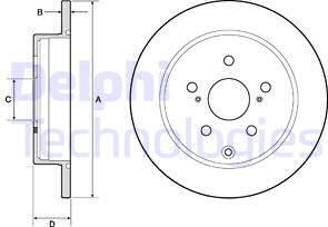 Delphi BG4757C - Kočioni disk www.molydon.hr