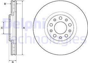 Delphi BG4763C - Kočioni disk www.molydon.hr